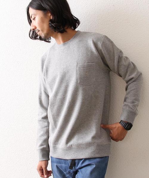 coen(コーエン)の「CVCスウェットポケ付きクルーネック(スウェット・メンズ・グレー/ネイビー/マスタード/ワインレッド・X-LARGE/MEDIUM/SMALL/LARGE)」の2枚目の写真