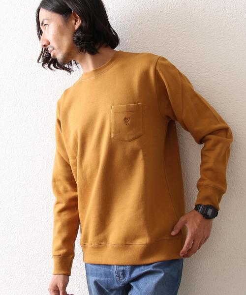 coen(コーエン)の「CVCスウェットポケ付きクルーネック(スウェット・メンズ・グレー/ネイビー/マスタード/ワインレッド・X-LARGE/MEDIUM/SMALL/LARGE)」の3枚目の写真