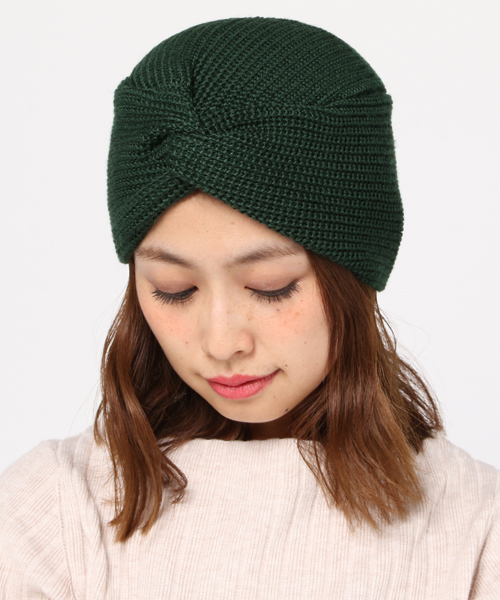 SLY（スライ）の「ALADDIN KNIT帽（キャップ・レディース・ワインレッド/ダークグリーン/ブラック・FREE）」の3枚目の写真