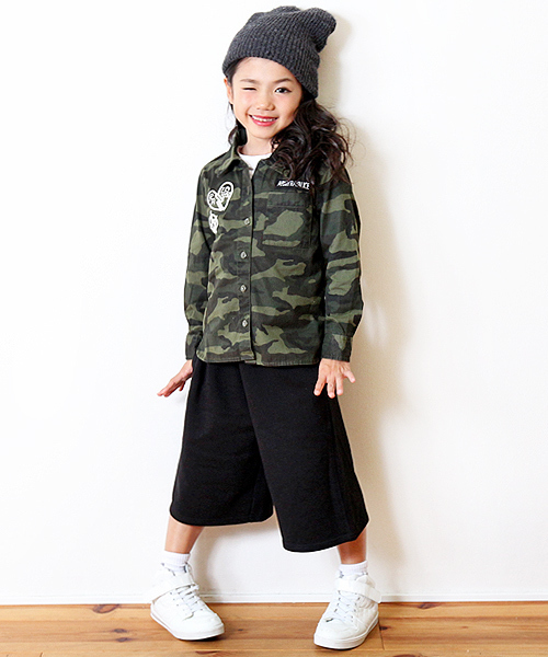 devirock(デビロック)の「スウェットガウチョパンツ ワイドパンツ(その他パンツ・キッズ・ブラック/ネイビー/杢グレー・130cm/120cm/110cm/160cm/150cm/140cm/100cm)」の4枚目の写真