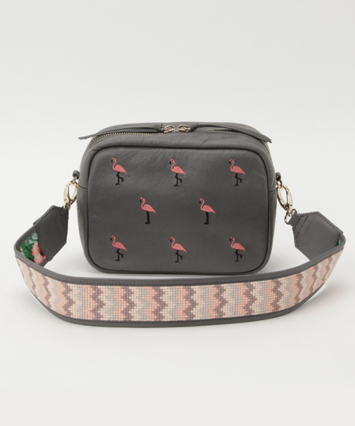 PAPILLONNER（パピヨネ）の「フラミンゴショルダー（ショルダーバッグ・レディース・グレー/ブルー・FREE）」の18枚目の写真