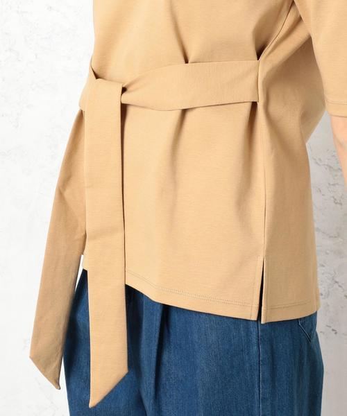 green label relaxing（グリーンレーベルリラクシング）の「■■■CF ポンチ フロントリボン PO カットソー ◆（Tシャツ/カットソー・レディース・オフホワイト/ブラック/ベージュ・FREE）」の16枚目の写真