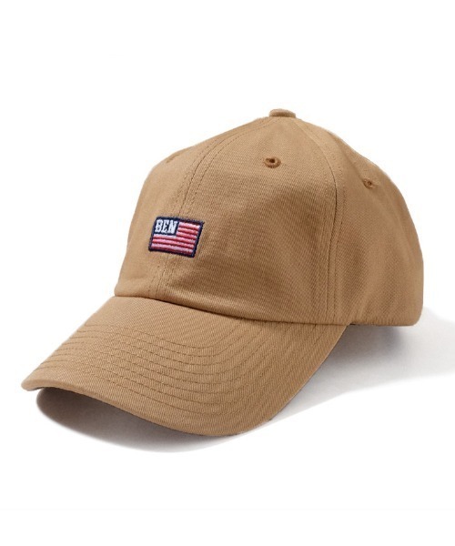BEN DAVIS ORIGINALS（ベンデイビスオリジナルス）の「《BEN DAVIS》 LOW CAP AMERICAN FLAG EMBROIDERY（キャップ・メンズ・ホワイト/ネイビー/ベージュ/ブラック/ライトピンク・FREE）」の3枚目の写真