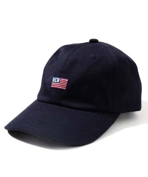 BEN DAVIS ORIGINALS（ベンデイビスオリジナルス）の「《BEN DAVIS》 LOW CAP AMERICAN FLAG EMBROIDERY（キャップ・メンズ・ホワイト/ネイビー/ベージュ/ブラック/ライトピンク・FREE）」の4枚目の写真