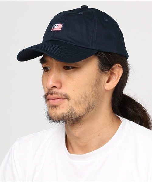 BEN DAVIS ORIGINALS（ベンデイビスオリジナルス）の「《BEN DAVIS》 LOW CAP AMERICAN FLAG EMBROIDERY（キャップ・メンズ・ホワイト/ネイビー/ベージュ/ブラック/ライトピンク・FREE）」の14枚目の写真