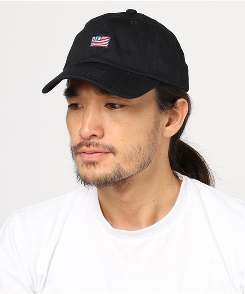 BEN DAVIS ORIGINALS（ベンデイビスオリジナルス）の「《BEN DAVIS》 LOW CAP AMERICAN FLAG EMBROIDERY（キャップ・メンズ・ホワイト/ネイビー/ベージュ/ブラック/ライトピンク・FREE）」の12枚目の写真