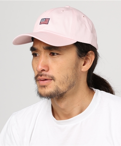 BEN DAVIS ORIGINALS（ベンデイビスオリジナルス）の「《BEN DAVIS》 LOW CAP AMERICAN FLAG EMBROIDERY（キャップ・メンズ・ホワイト/ネイビー/ベージュ/ブラック/ライトピンク・FREE）」の11枚目の写真