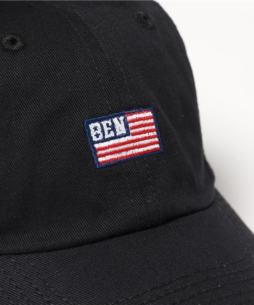 BEN DAVIS ORIGINALS（ベンデイビスオリジナルス）の「《BEN DAVIS》 LOW CAP AMERICAN FLAG EMBROIDERY（キャップ・メンズ・ホワイト/ネイビー/ベージュ/ブラック/ライトピンク・FREE）」の8枚目の写真