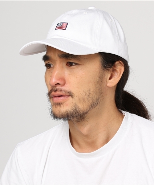 BEN DAVIS ORIGINALS（ベンデイビスオリジナルス）の「《BEN DAVIS》 LOW CAP AMERICAN FLAG EMBROIDERY（キャップ・メンズ・ホワイト/ネイビー/ベージュ/ブラック/ライトピンク・FREE）」の16枚目の写真