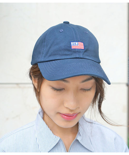 BEN DAVIS ORIGINALS（ベンデイビスオリジナルス）の「《BEN DAVIS》 LOW CAP AMERICAN FLAG EMBROIDERY（キャップ・メンズ・ホワイト/ネイビー/ベージュ/ブラック/ライトピンク・FREE）」の17枚目の写真