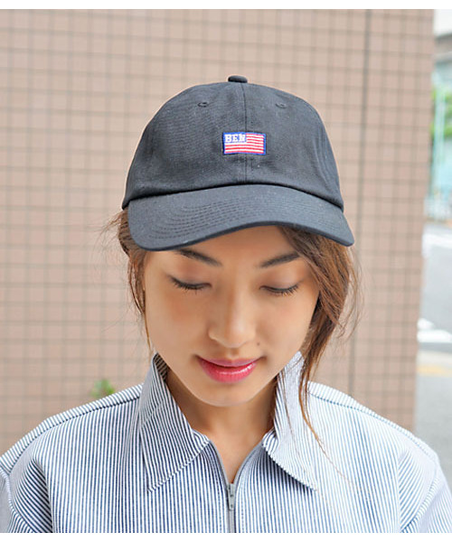 BEN DAVIS ORIGINALS（ベンデイビスオリジナルス）の「《BEN DAVIS》 LOW CAP AMERICAN FLAG EMBROIDERY（キャップ・メンズ・ホワイト/ネイビー/ベージュ/ブラック/ライトピンク・FREE）」の18枚目の写真