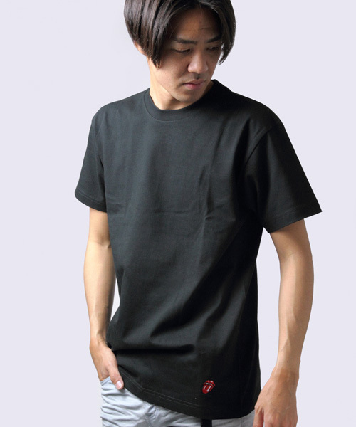 シ*ー様 STONE  赤 クルーネック Tシャツ シ*ー様 STONE 赤 クルーネック Tシャツ 5色展開/SS-LLサイズ