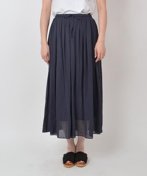 liflattie ships（リフラティ シップス）の「liflattie ships:ワッシャー ロング スカート ◇（スカート・レディース・レッド/ネイビー・SMALL/MEDIUM）」の3枚目の写真