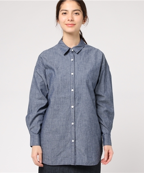 SEAGREEN（シーグリーン）の「seagreen(シーグリーン）（シャツ/ブラウス・レディース・ネイビー/ブルー・1/2）」の3枚目の写真