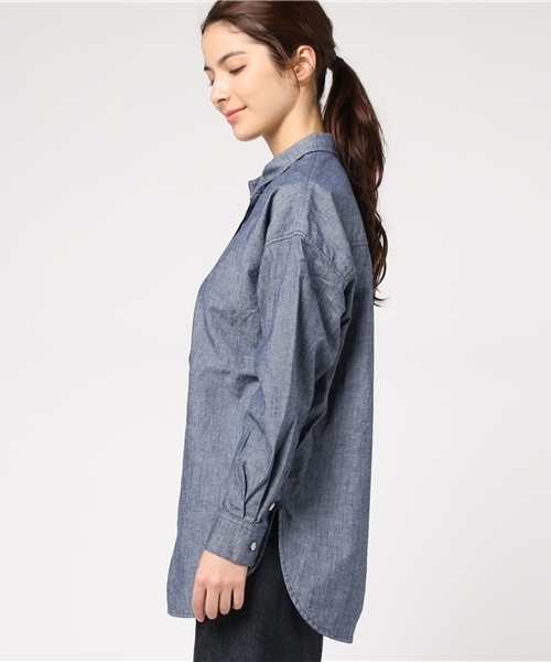 SEAGREEN（シーグリーン）の「seagreen(シーグリーン）（シャツ/ブラウス・レディース・ネイビー/ブルー・1/2）」の4枚目の写真