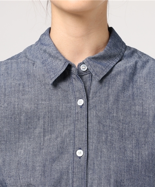 SEAGREEN（シーグリーン）の「seagreen(シーグリーン）（シャツ/ブラウス・レディース・ネイビー/ブルー・1/2）」の6枚目の写真