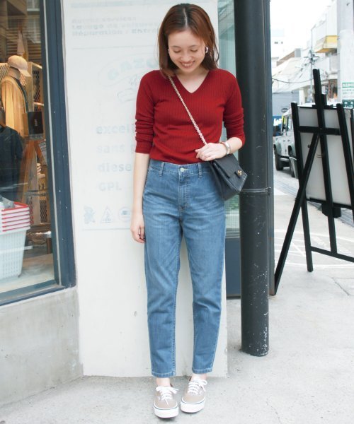 スローブイエナ♥Le Denim ルデニム テーパード デニムパンツ♥40 セール】LE DENIM テーパードデニムパンツ◇（デニムパンツ