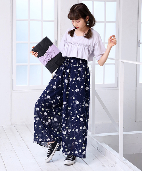 one after another NICE CLAUP（ワンアフターアナザーナイスクラップ）の「コルセットアソート柄ワイドパンツ（その他パンツ・レディース・ブラック系その他/ブラック/グリーン系その他/ブルー系その他・FREE）」の22枚目の写真