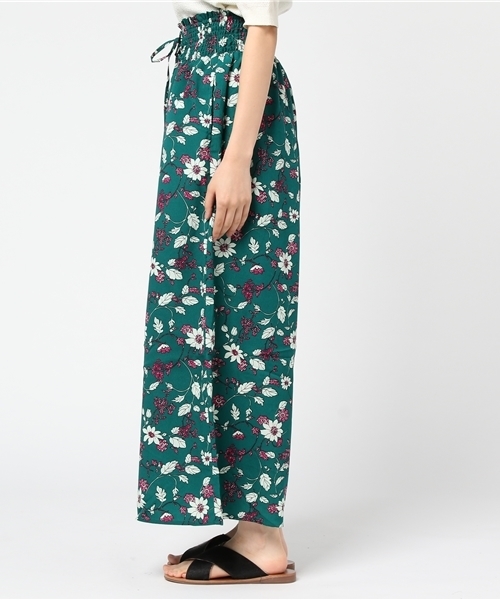 one after another NICE CLAUP（ワンアフターアナザーナイスクラップ）の「コルセットアソート柄ワイドパンツ（その他パンツ・レディース・ブラック系その他/ブラック/グリーン系その他/ブルー系その他・FREE）」の6枚目の写真