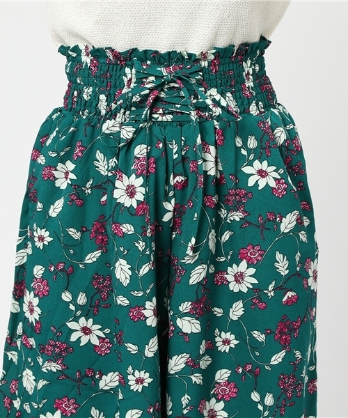 one after another NICE CLAUP（ワンアフターアナザーナイスクラップ）の「コルセットアソート柄ワイドパンツ（その他パンツ・レディース・ブラック系その他/ブラック/グリーン系その他/ブルー系その他・FREE）」の8枚目の写真