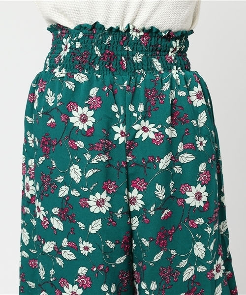 one after another NICE CLAUP（ワンアフターアナザーナイスクラップ）の「コルセットアソート柄ワイドパンツ（その他パンツ・レディース・ブラック系その他/ブラック/グリーン系その他/ブルー系その他・FREE）」の9枚目の写真