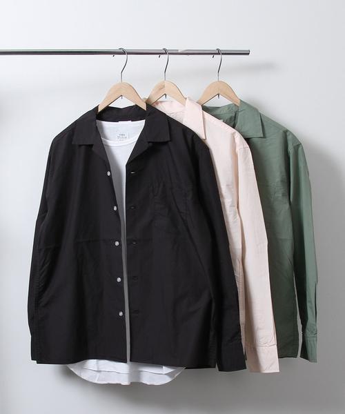 coen（コーエン）の「タイプライターロングスリーブオープンカラーシャツ（シャツ/ブラウス・メンズ・ライトピンク/オリーブ/ブラック・SMALL/MEDIUM/LARGE）」の2枚目の写真