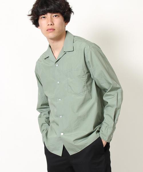 coen（コーエン）の「タイプライターロングスリーブオープンカラーシャツ（シャツ/ブラウス・メンズ・ライトピンク/オリーブ/ブラック・SMALL/MEDIUM/LARGE）」の5枚目の写真