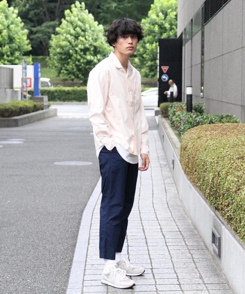 coen（コーエン）の「タイプライターロングスリーブオープンカラーシャツ（シャツ/ブラウス・メンズ・ライトピンク/オリーブ/ブラック・SMALL/MEDIUM/LARGE）」の22枚目の写真