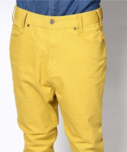 WEGO（ウィゴー）の「ストレッチツイルサルエルスキニーパンツ（チノパンツ・メンズ・ブラック/ターコイズブルー/マスタード/レッド/ブラウン・MEDIUM/LARGE）」の8枚目の写真