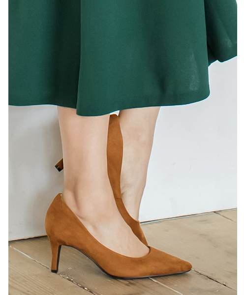 Re:EDIT（リエディ）の「7cmヒールポインテッドトゥパンプス（パンプス・レディース・ベージュ/ネイビー/グレー/ブラック系その他/レッド/ピンク/キャメル/ブラウン/ブルーグリーン/ブラック・XX-SMALL/SMALL/X-SMALL/XX-LARGE/LARGE/MEDIUM/X-LARGE/XXX-LARGE）」の8枚目の写真