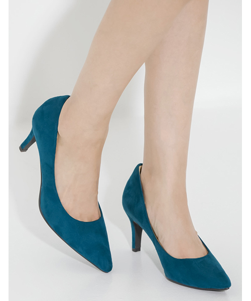 Re:EDIT（リエディ）の「7cmヒールポインテッドトゥパンプス（パンプス・レディース・ベージュ/ネイビー/グレー/ブラック系その他/レッド/ピンク/キャメル/ブラウン/ブルーグリーン/ブラック・XX-SMALL/SMALL/X-SMALL/XX-LARGE/LARGE/MEDIUM/X-LARGE/XXX-LARGE）」の7枚目の写真