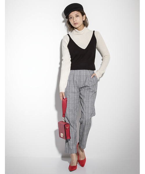 Re:EDIT（リエディ）の「7cmヒールポインテッドトゥパンプス（パンプス・レディース・ベージュ/ネイビー/グレー/ブラック系その他/レッド/ピンク/キャメル/ブラウン/ブルーグリーン/ブラック・XX-SMALL/SMALL/X-SMALL/XX-LARGE/LARGE/MEDIUM/X-LARGE/XXX-LARGE）」の14枚目の写真