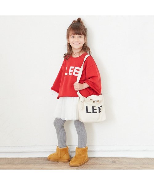 apres les cours（アプレレクール）の「LEE 後布帛ギャザートレーナー（スウェット・キッズ・ネイビー/グレー/レッド・100/110/120/130/140/80/90）」の15枚目の写真