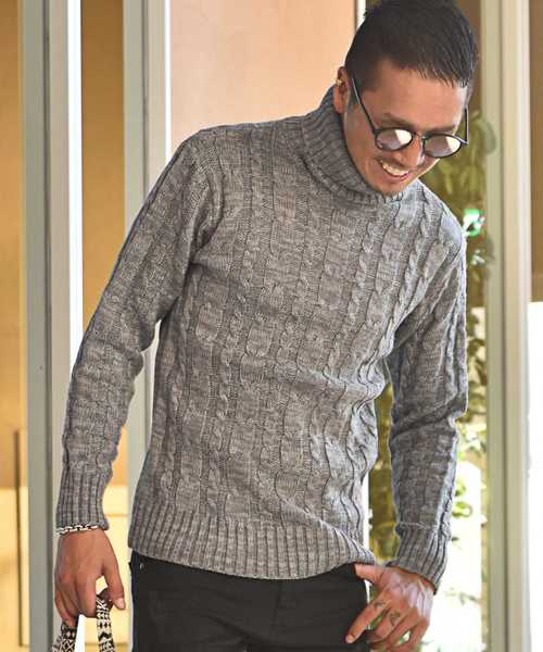 JOKER�i�W���[�J�[�j�́u�P�[�u���҂݃^�[�g���l�b�N�j�b�g�i�j�b�g/�Z�[�^�[�j�v�b�~�b�N�X�O���[