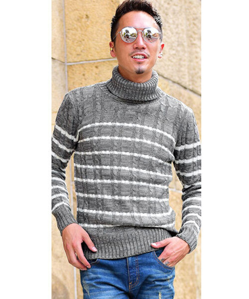 JOKER�i�W���[�J�[�j�́u�P�[�u���҂݃^�[�g���l�b�N�j�b�g�i�j�b�g/�Z�[�^�[�j�v�b�O���[�n���̑�2