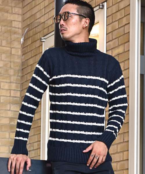 JOKER�i�W���[�J�[�j�́u�P�[�u���҂݃^�[�g���l�b�N�j�b�g�i�j�b�g/�Z�[�^�[�j�v�b�u���[�n���̑�3