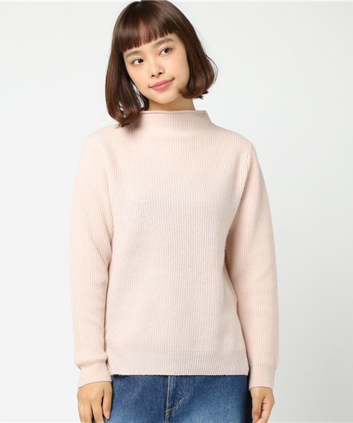 セール】カシミアウール 片畦スタンドプルオーバー◇（ニット/セーター