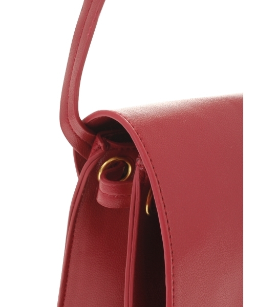 merry jenny（メリージェニー）の「シンプルフェイクレザーポシェット（ハンドバッグ・レディース・ブラック/レッド/グリーン・FREE）」の9枚目の写真