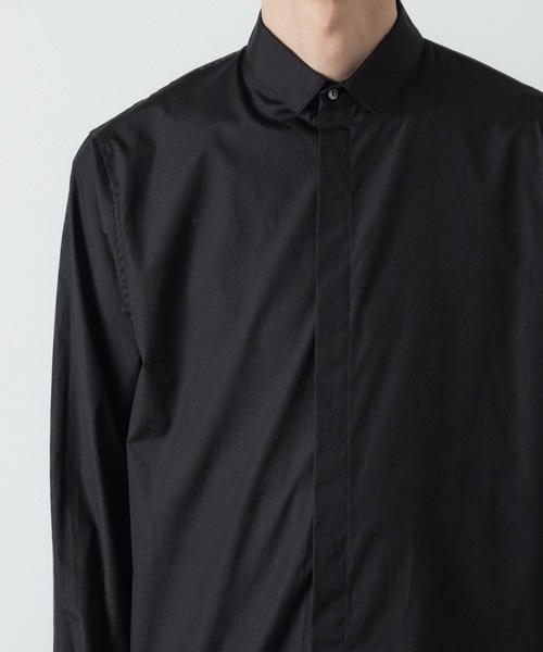 ato(アトウ)の「100/2 BROADCLOTH SHORT POINT COLLAR SHIRT(シャツ/ブラウス・メンズ・ブラック/ホワイト・44/46/48)」の14枚目の写真