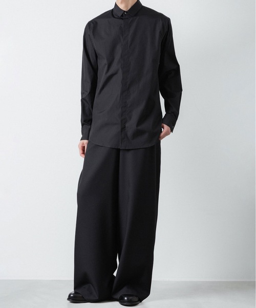 ato(アトウ)の「100/2 BROADCLOTH SHORT POINT COLLAR SHIRT(シャツ/ブラウス・メンズ・ブラック/ホワイト・44/46/48)」の17枚目の写真