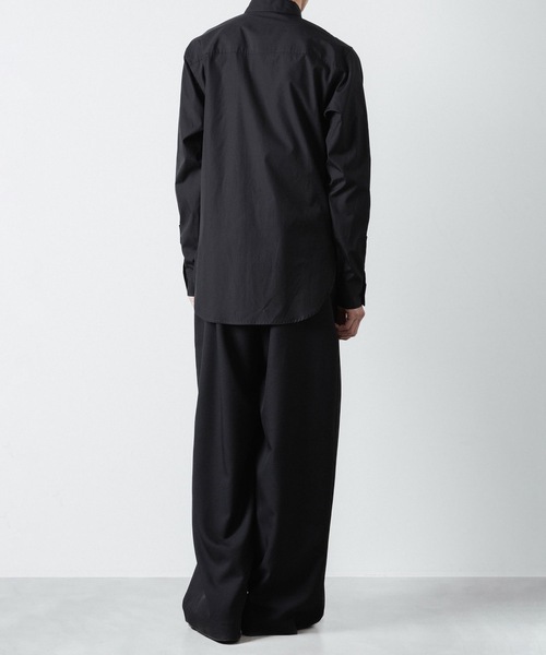 ato(アトウ)の「100/2 BROADCLOTH SHORT POINT COLLAR SHIRT(シャツ/ブラウス・メンズ・ブラック/ホワイト・44/46/48)」の19枚目の写真