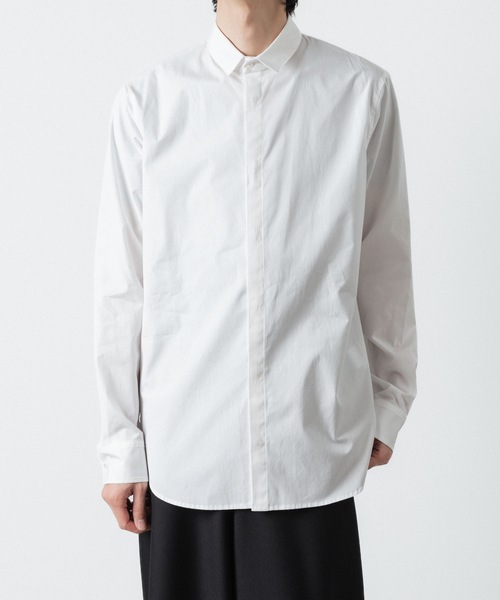 ato(アトウ)の「100/2 BROADCLOTH SHORT POINT COLLAR SHIRT(シャツ/ブラウス・メンズ・ブラック/ホワイト・44/46/48)」の20枚目の写真