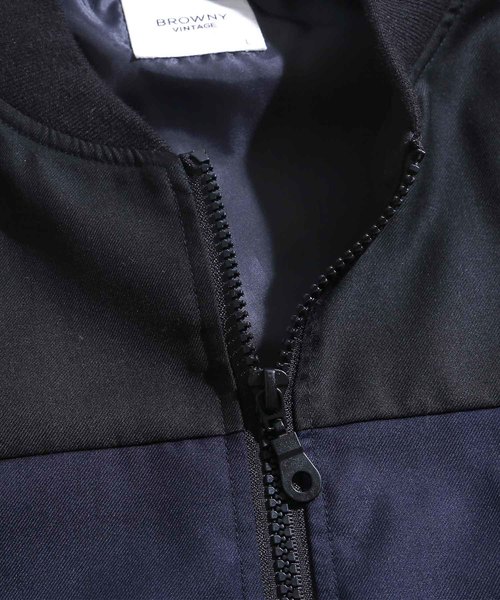 WEGO（ウィゴー）の「WEGO/カラー切替えZIPブルゾン（ブルゾン・メンズ・パープル/レッド/グリーン・LARGE/MEDIUM）」の4枚目の写真