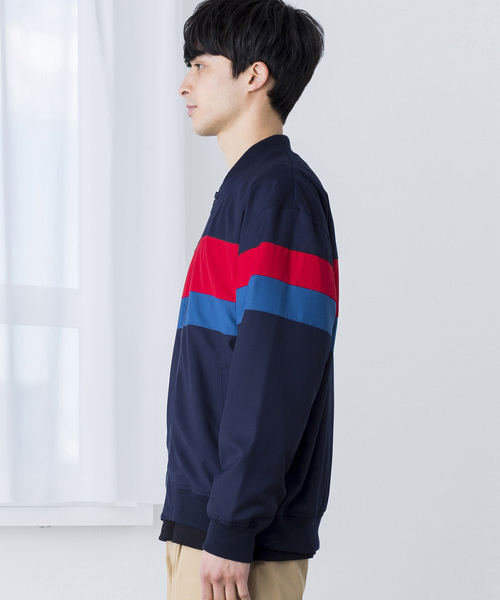 WEGO（ウィゴー）の「WEGO/カラー切替えZIPブルゾン（ブルゾン・メンズ・パープル/レッド/グリーン・LARGE/MEDIUM）」の15枚目の写真