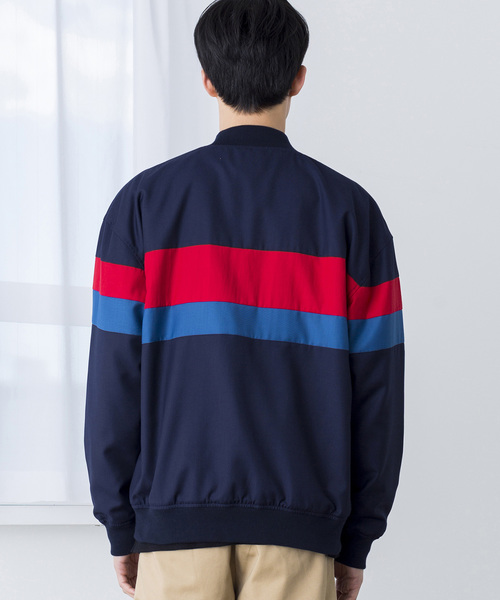 WEGO（ウィゴー）の「WEGO/カラー切替えZIPブルゾン（ブルゾン・メンズ・パープル/レッド/グリーン・LARGE/MEDIUM）」の14枚目の写真