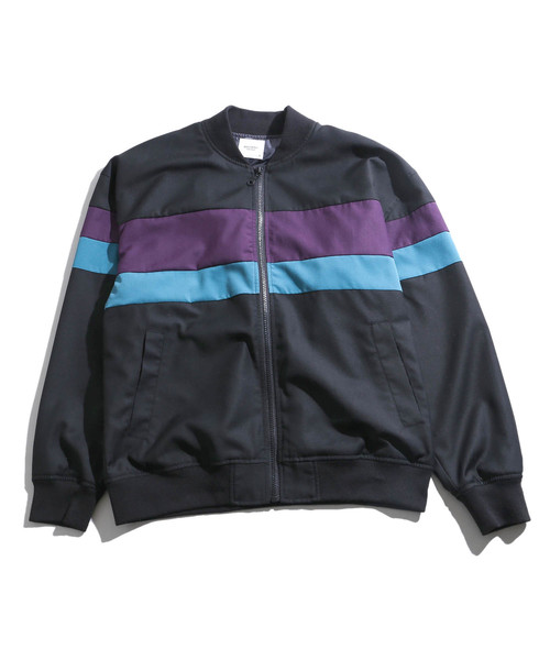 WEGO（ウィゴー）の「WEGO/カラー切替えZIPブルゾン（ブルゾン・メンズ・パープル/レッド/グリーン・LARGE/MEDIUM）」の12枚目の写真