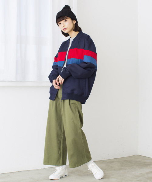 WEGO（ウィゴー）の「WEGO/カラー切替えZIPブルゾン（ブルゾン・メンズ・パープル/レッド/グリーン・LARGE/MEDIUM）」の20枚目の写真