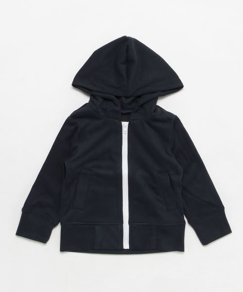 MANGROVE（マングローブ）の「【MANGROVE KIDS】裏毛スウェット　ジップパーカー（パーカー・キッズ・グリーン系カモフラージュ/ホワイト/ピンク/ネイビー/ブラウン系カモフラージュ/オリーブ/グレー系カモフラージュ/杢グレー/ブラック/ホワイト×ネイビー/トップグレー・100/120/110/130/150/140）」の7枚目の写真