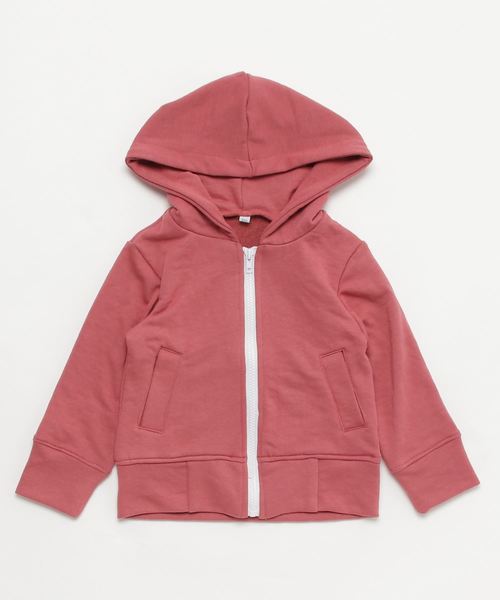 MANGROVE（マングローブ）の「【MANGROVE KIDS】裏毛スウェット　ジップパーカー（パーカー・キッズ・グリーン系カモフラージュ/ホワイト/ピンク/ネイビー/ブラウン系カモフラージュ/オリーブ/グレー系カモフラージュ/杢グレー/ブラック/ホワイト×ネイビー/トップグレー・100/120/110/130/150/140）」の8枚目の写真