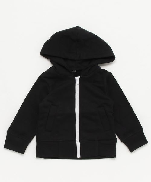 MANGROVE（マングローブ）の「【MANGROVE KIDS】裏毛スウェット　ジップパーカー（パーカー・キッズ・グリーン系カモフラージュ/ホワイト/ピンク/ネイビー/ブラウン系カモフラージュ/オリーブ/グレー系カモフラージュ/杢グレー/ブラック/ホワイト×ネイビー/トップグレー・100/120/110/130/150/140）」の3枚目の写真